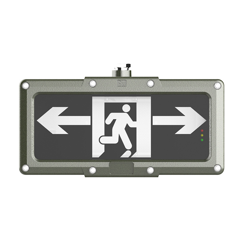 Class 1 Div 2 Explosion Proof Exit Sign With Emergency Lights