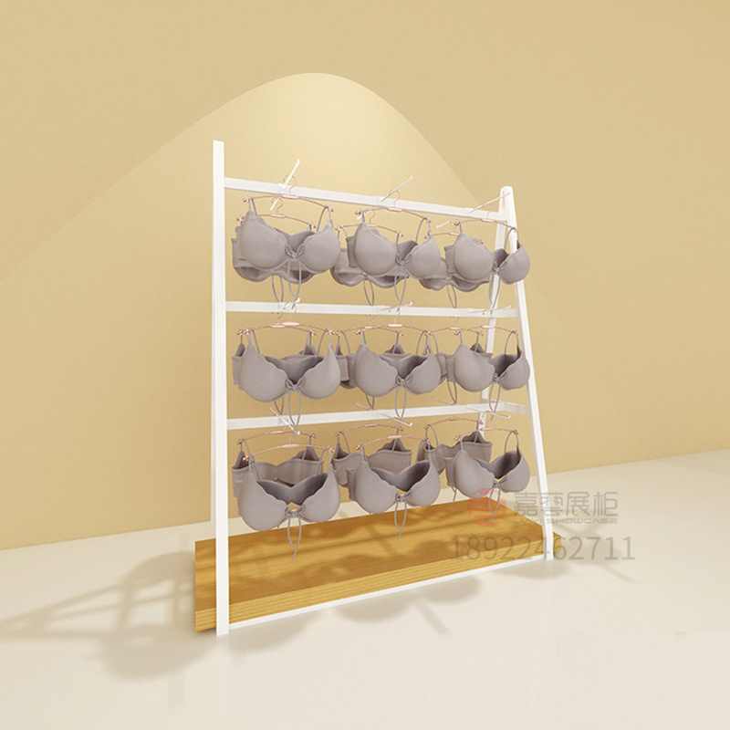 Shopping Mall Clothing Store Side Hanging Clothes Display Rack Horizontal Bar Floor Cabinet Middle Island Rack