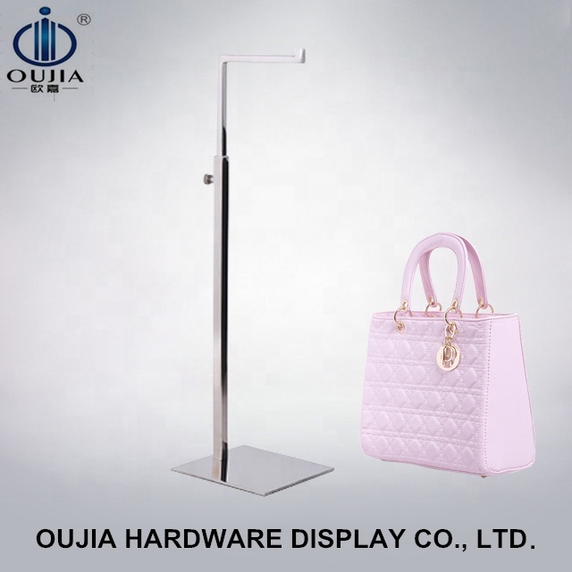 Retail Bags Store Design Fixture Metal Women Purse Handbag Hand Bag Display Holder Stand Hanging Rack