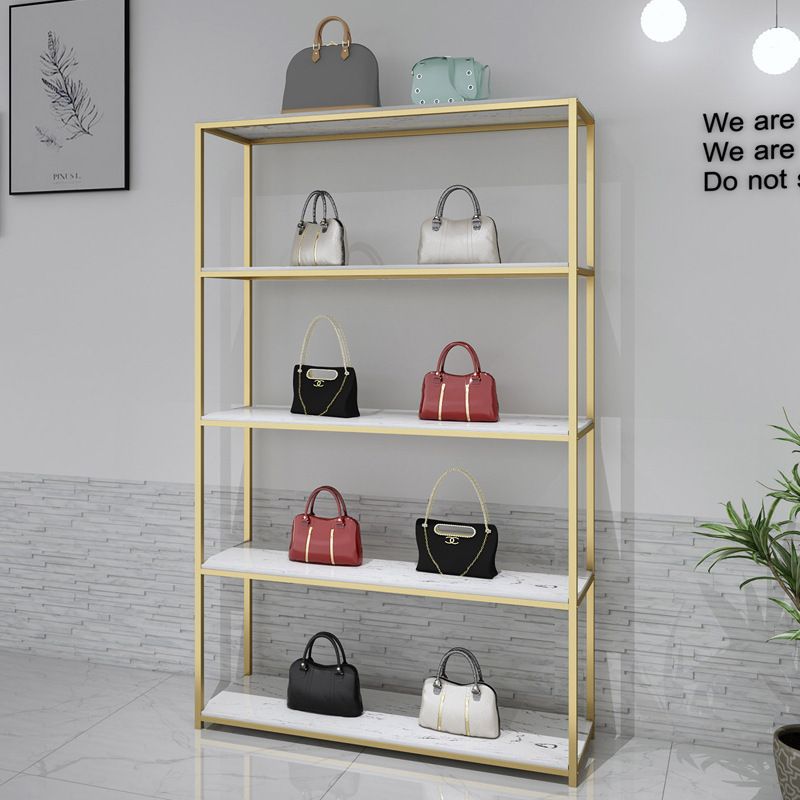 Boutique Ladies Bag Display Shelf Stand Modern Bags Light Luxury Display Shelves For Store