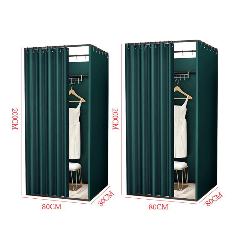 Stainless Steel Modern Mobile Portable Changing Clothing Dressing Fitting Rooms for Sale Retail Stores Temporary Change Room