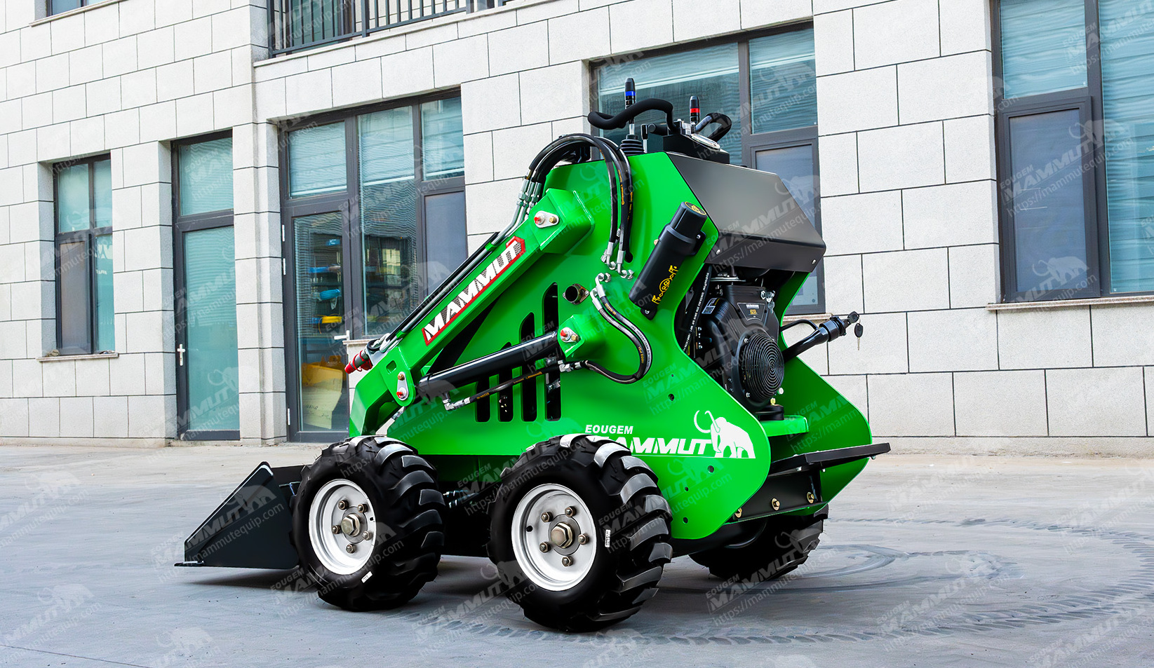 EPA approved china mini skid steer loaders Electric Lithium battery operated skidsteer mini track skid steer loader