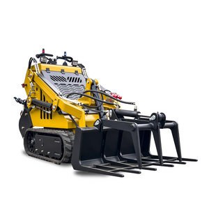 mammut CE  200kg epa construction machines small Chinese international mini skid steer loader with bucket mulcher