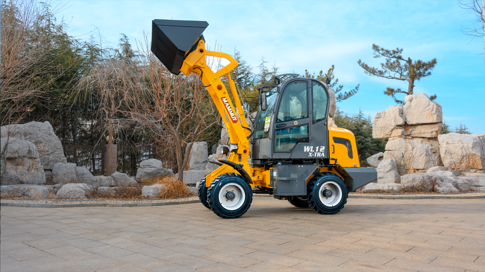 Cheap mini loader Kubota EPA 1ton WL12 construction machinery CE approved mini articulated wheel loader