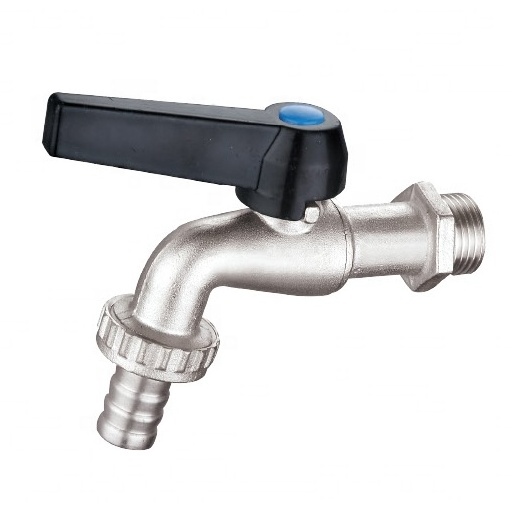 black full brass bibcock three way faucet tap quick open industry bibcock valve