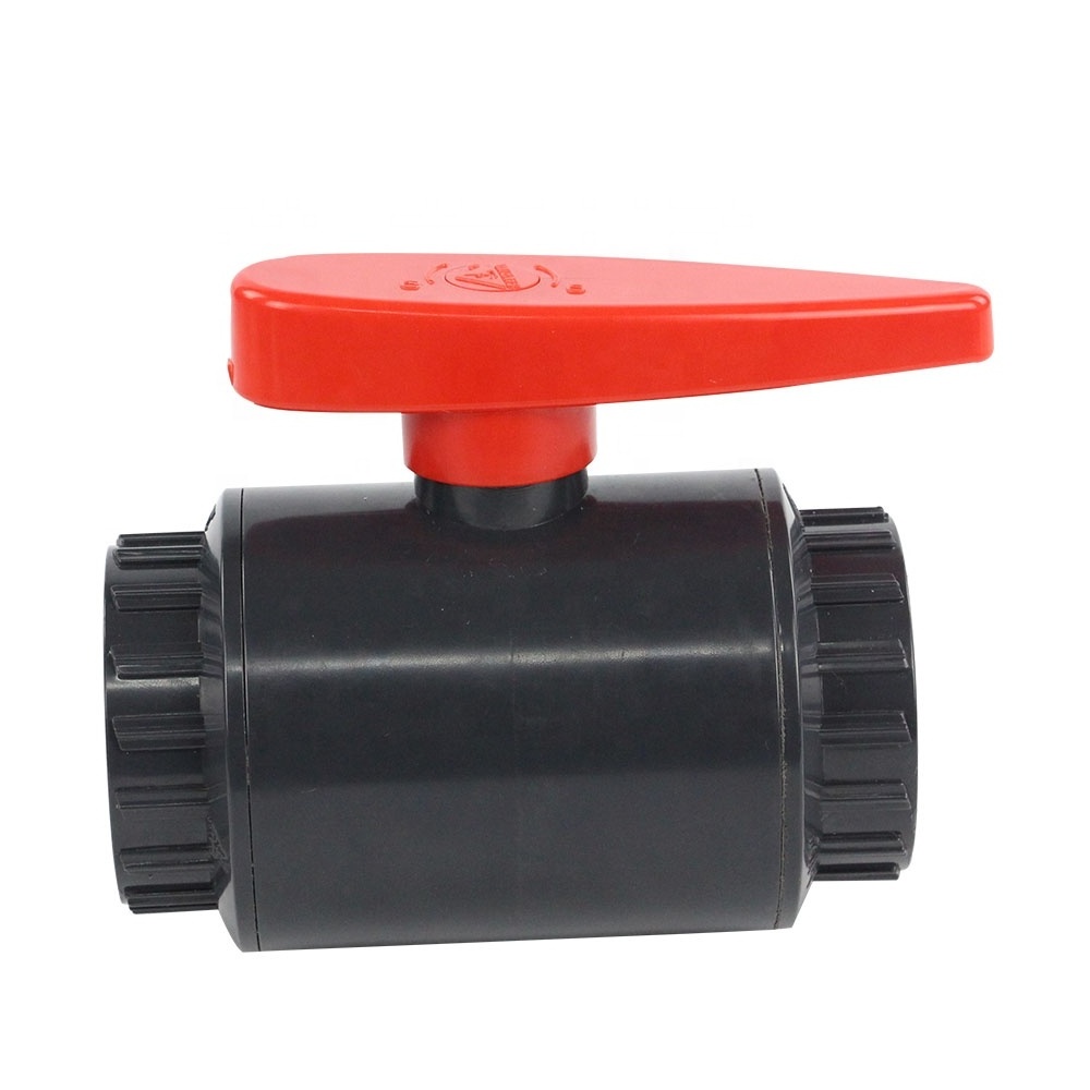 High quality 1/2-4 inch 3 pieces plastic pvc water ball valve for agriculture