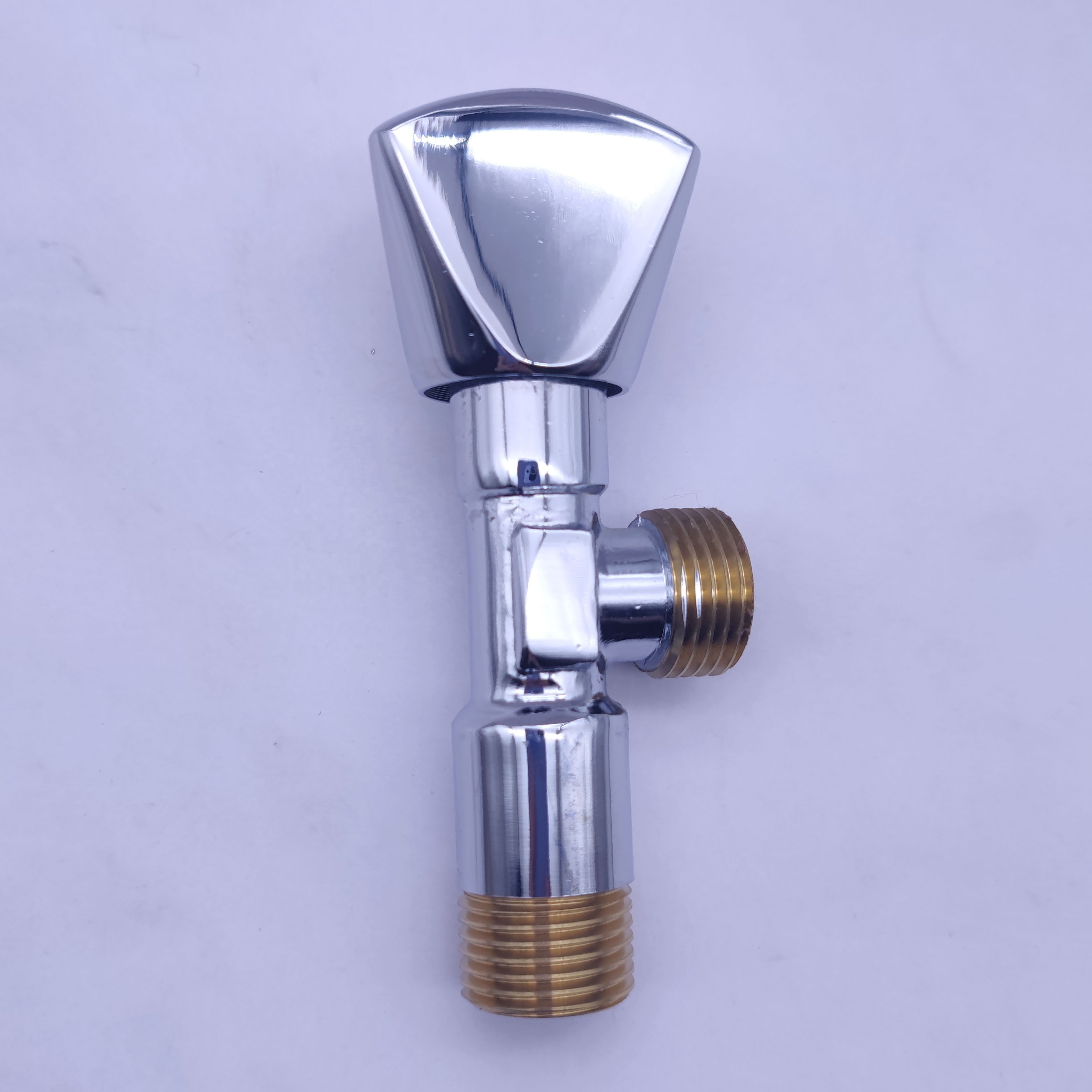 brass angle valve bathroom toilet water tap chrome plated slow opening stop angle valve