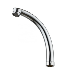 ABS Plastic bathroom faucet spouts basin zinc faucet bath pour spout elbow pipe fitting