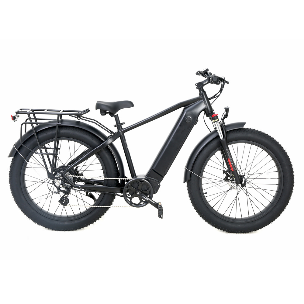 Frame integrate battery sand beach crusher 48v 500w bafang motor snow fat tire adult electric bicycle quad e-cycle e bike