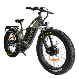 26''*4.8 Hard tail 1000w Mid Drive Fat Mountain Ebike Dual 48V 17.5Ah Lithium Battery E-bicycle Long Range Electric Hybrid Bike