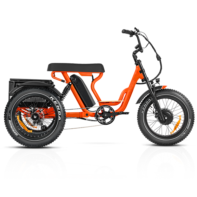 2023 super electric tricycles fat tire ebike 48V 750W 1000W hub motor Electric Cargo Bike 73 three wheel e-bike for women