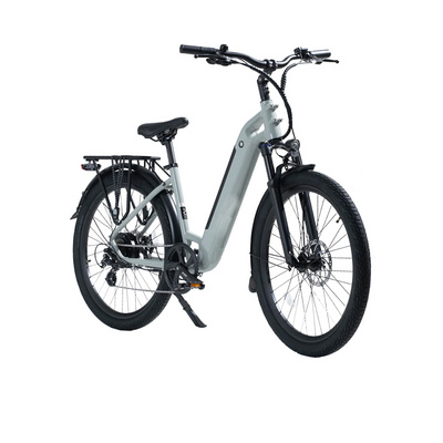 ebike electric city bike 24 inch ladies fashion bicycle women e bike 36V 350W 2 wheel drive e bike rear Baby seat display racks