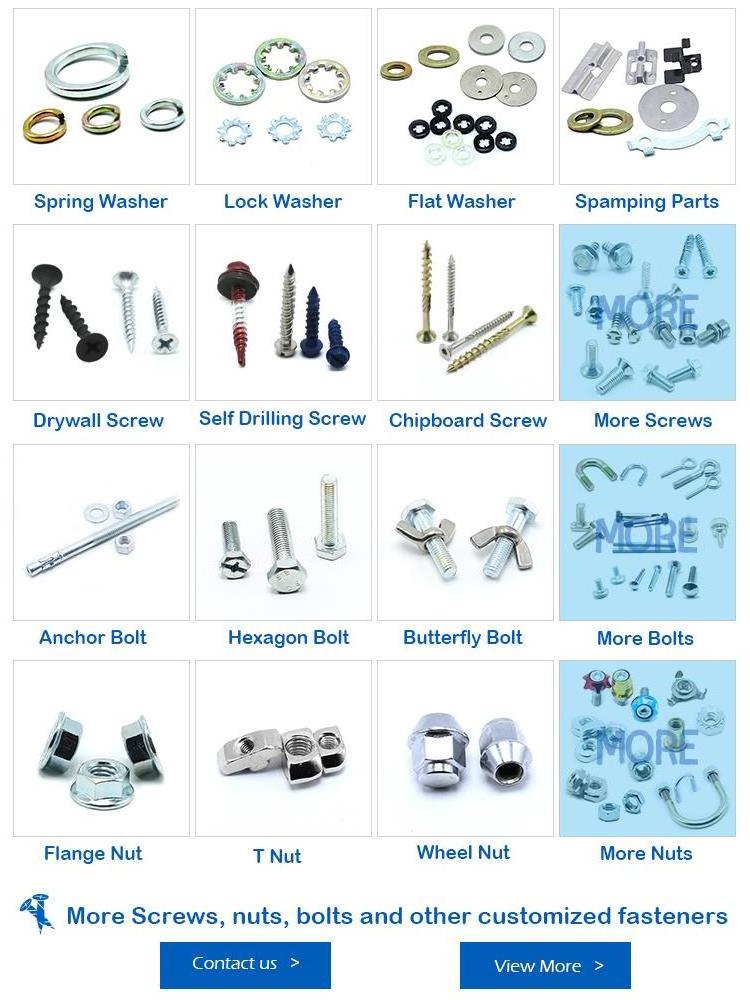 Fastener GalvanizedM2 M8 M6 M9 M10 M6x25 M8x65 Assorted Titanium Stainless Steel Flange Hex Hexagon Head Bolts