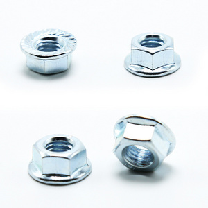 Wholesale M4 M5 M6 M8 M10 M12 galvanized Serrated Self Locking Hex Flange Nut