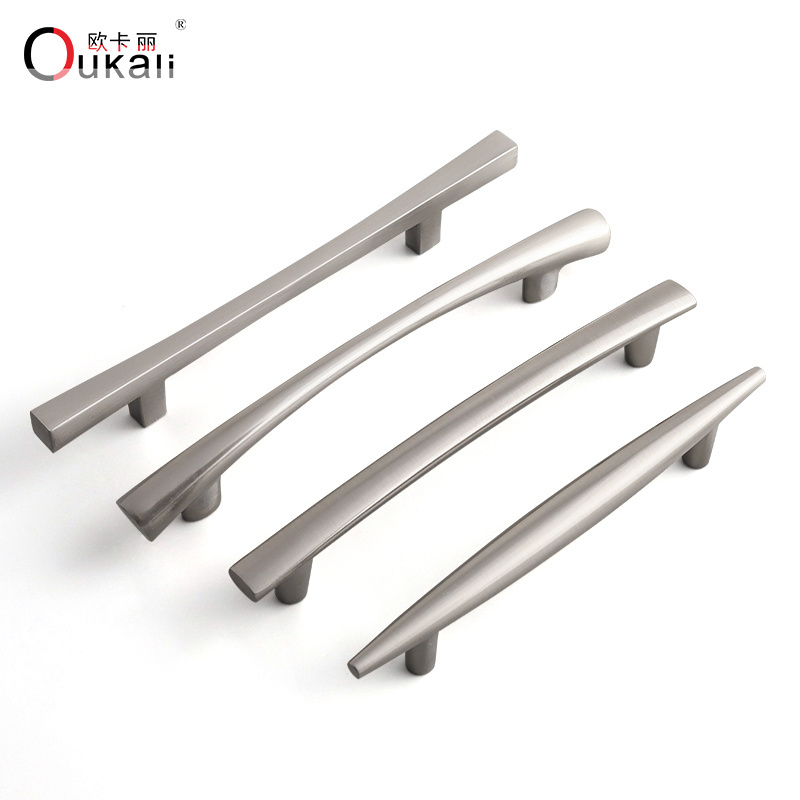 Drawer Brushed Nickel aluminium kitchen cabinets door pull handle cabinet handles cabinet pulls and knobs