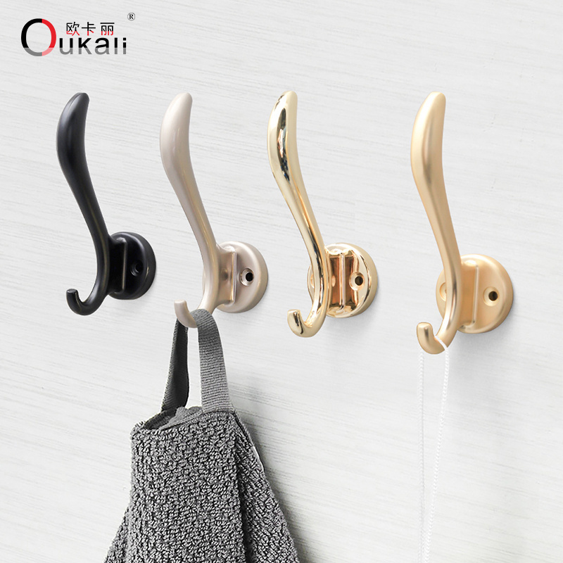 Metal Double Hat and Coat Door Hooks Robe Dress Hangers & Hook at cheapest cost direct from factory