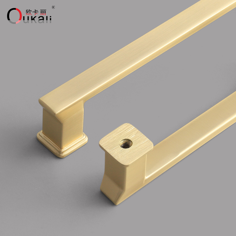 new handle Pulls Modern kitchen Gold furniture cabinet handle, china furniture hardware supplier brushed nickel cabinet handles