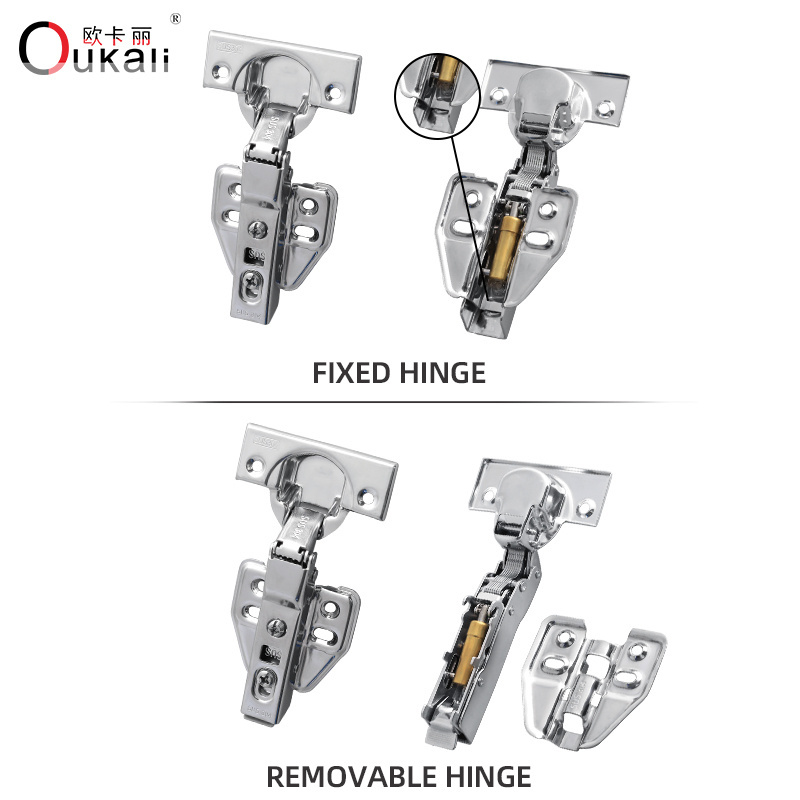 Stainless Steel Kitchen Hinges Heavy Duty Gate Hydraulic Cabinet Hinge Soft Closing Cabinet Door Hinge