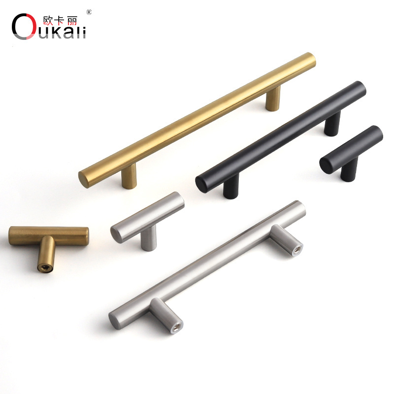 Oukali Factory Direct Stainless Steel 96mm mm Furniture  Metal Furniture Kitchen Cupboard Door Pulls Handle