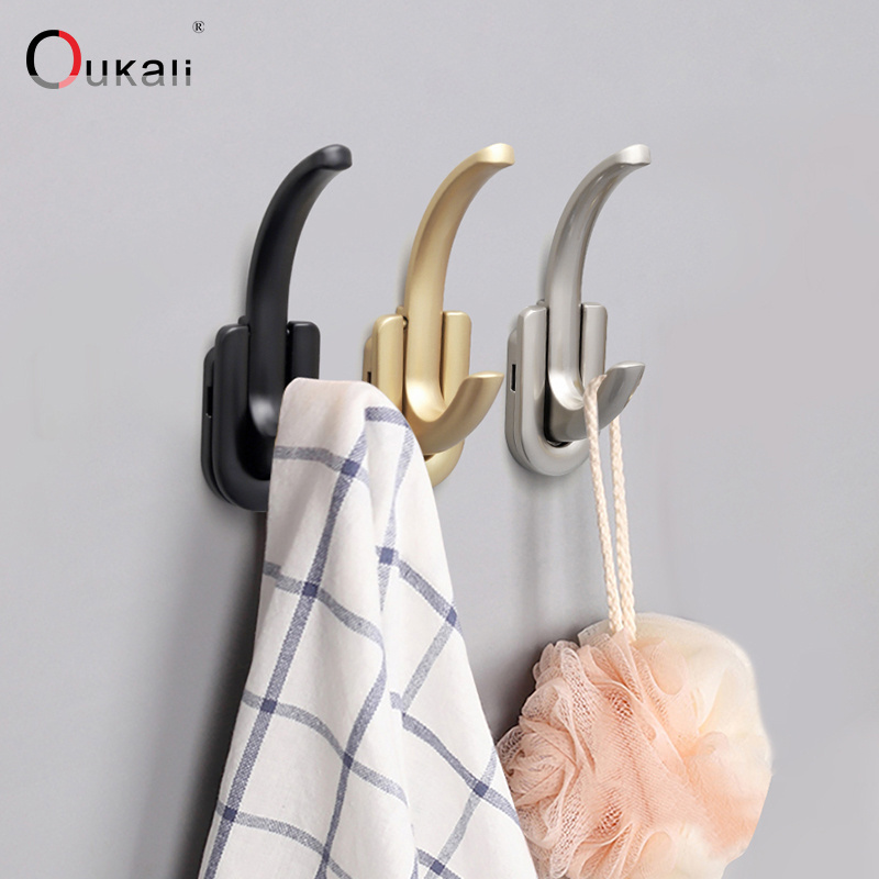 Oukali Customized Zinc Alloy Silver Gold Black Nordic Decorative Fancy Wardrobe Kitchen Coat Hooks Single Hanging Metal Hook