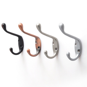 Oukali Factory Direct Modern Zinc Alloy Furniture Hook Coat Wall Hooks For Robe/Towels Bathroom/Kitchen