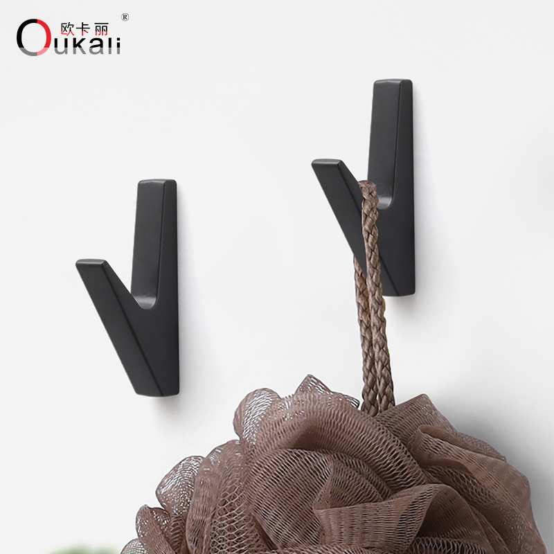 OukaliHot Selling Gold Coat Hooks Heavy Duty Hooks for Single Hanging Towels Clothes Metal Hooks for Closets Kitchen Bathroom