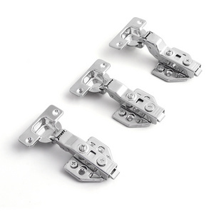 Furniture Hardware Stainless Steel 201  3D Hydraulic Hinges Clip On Soft Closing Adjustable Hinge Supplier