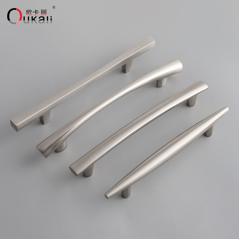 Drawer Brushed Nickel aluminium kitchen cabinets door pull handle cabinet handles cabinet pulls and knobs