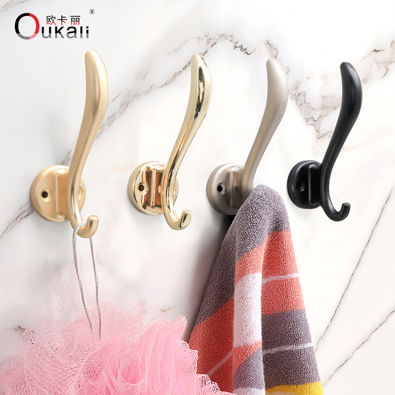 Metal Double Hat and Coat Door Hooks Robe Dress Hangers & Hook at cheapest cost direct from factory