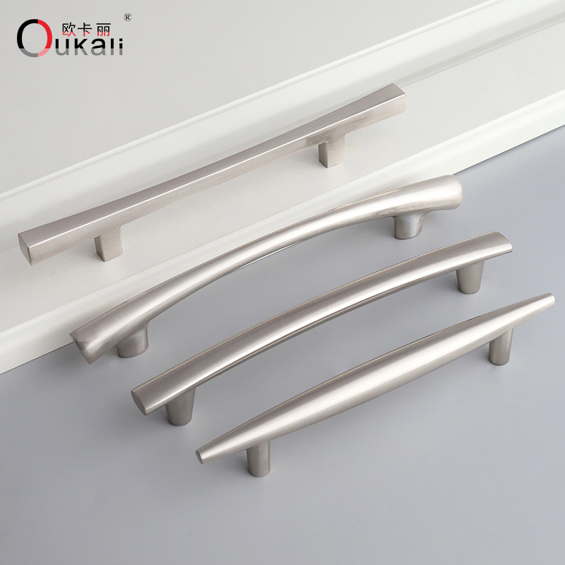 Drawer Brushed Nickel aluminium kitchen cabinets door pull handle cabinet handles cabinet pulls and knobs