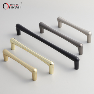 Wenzhou Oukali hardware factory modern gold cabinet accessories cupboard drawer furniture luxury pull handles