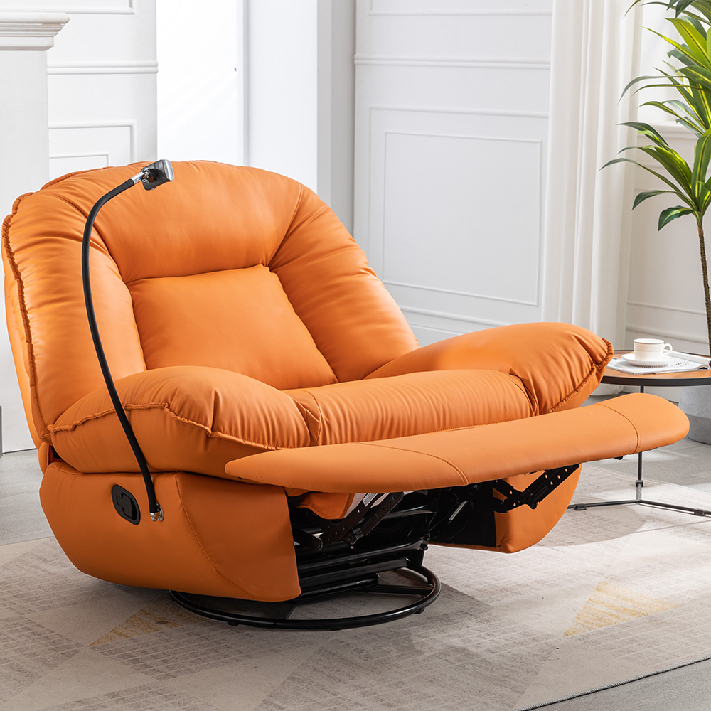 new trend design Big size and tall recliner massage chair with cell phone holder and electronic swivel rocking sofa chair