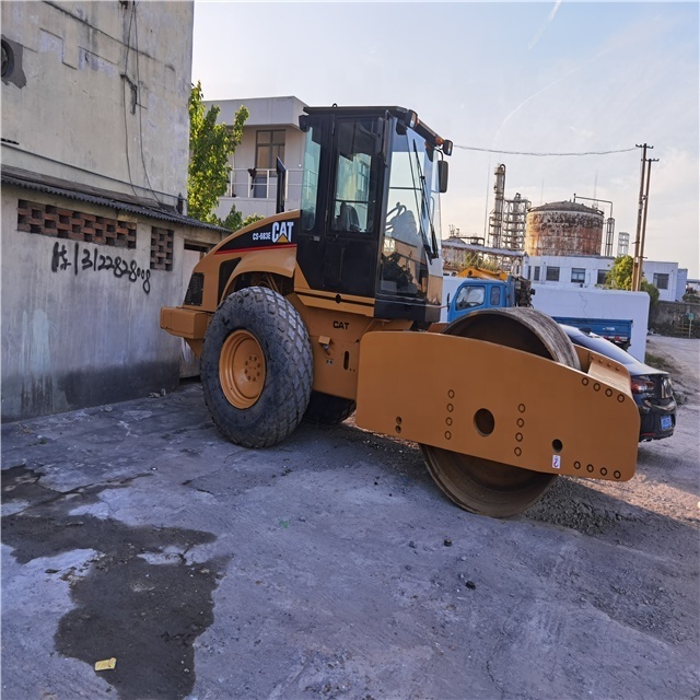 used road roller cat CS583 Used Caterpillar Vibration roller CS683 CS583 single drum cat ROAD ROLLER Compactor for sale