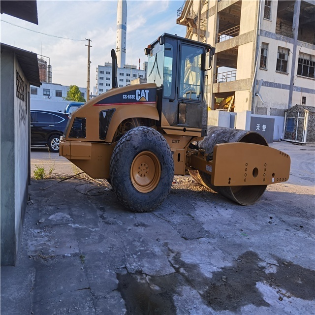 used road roller cat CS583 Used Caterpillar Vibration roller CS683 CS583 single drum cat ROAD ROLLER Compactor for sale