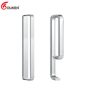 Wholesale black white golden Shower Room Glass Door Single Side Pull Handle Glass Door Back To Back Towel Bar Pull Handle