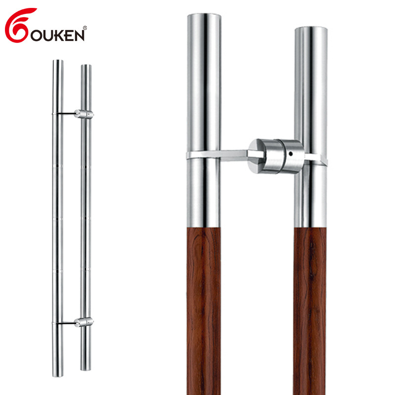 Hotel Shower Bathroom Room Glass Door Handle Home Interior Door Handle Modern Mirror Office Kitchen Sliding Door Handle Black