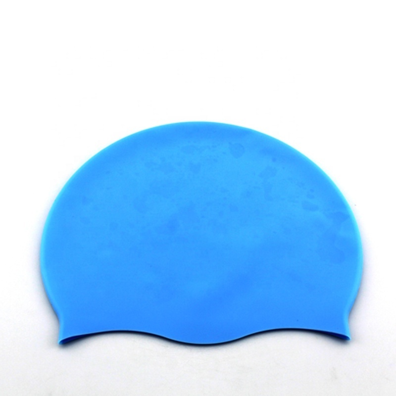 OEM custom logo printed suitable seamless hat silicone swim caps lycra