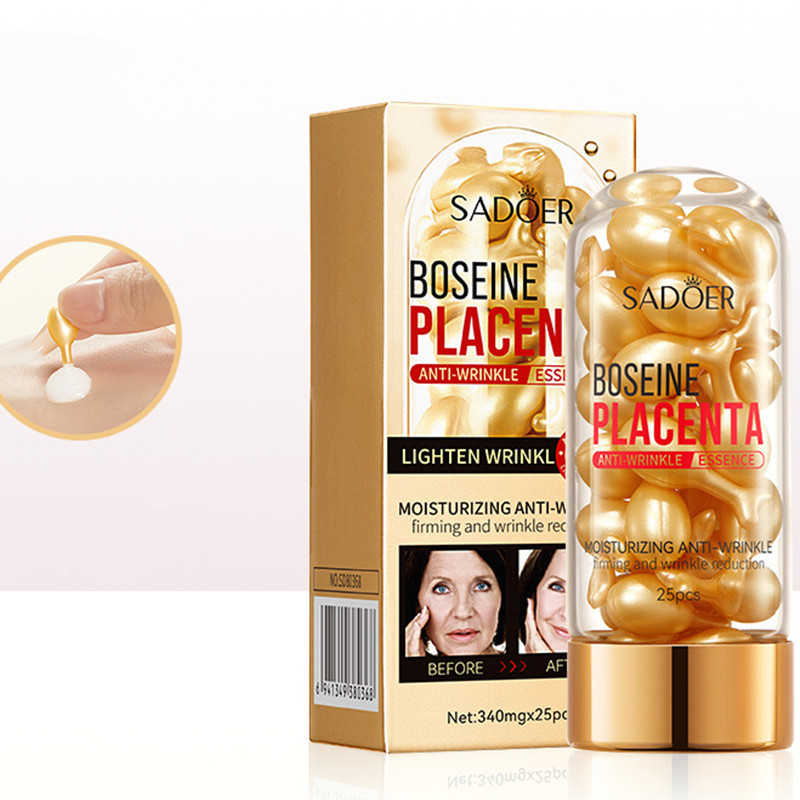 Gold Vitamin E Sheep Placenta Face Bosein Sheep Placenta Capsules Chicken  Anti wrinkle repair