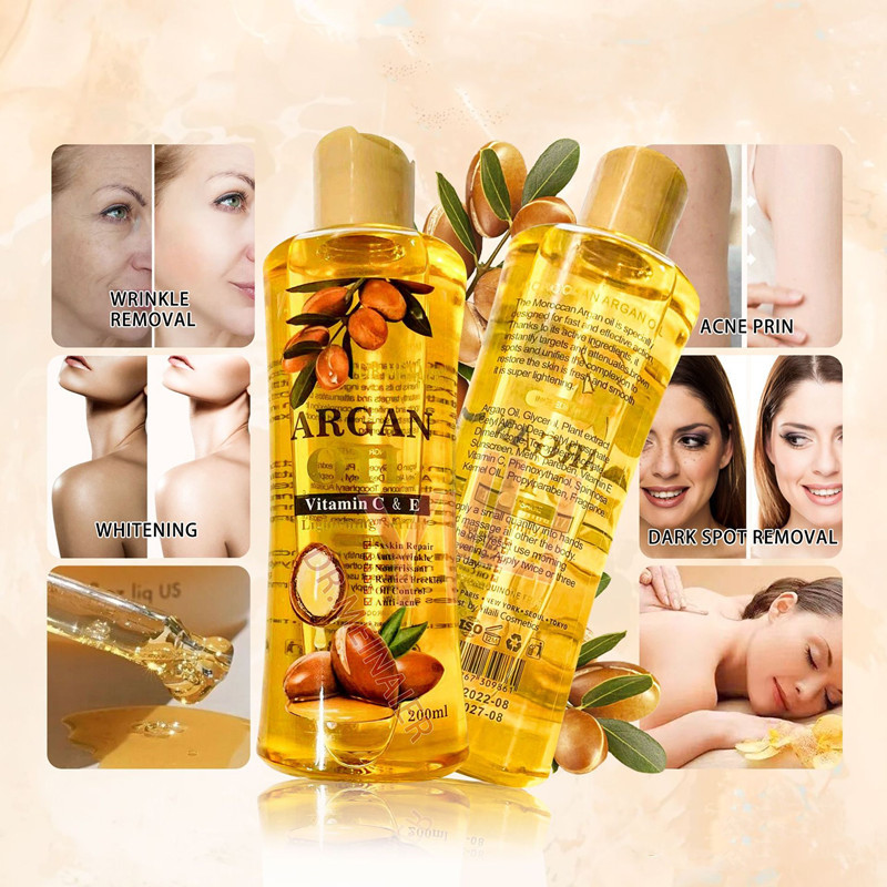 Factory wholesale Moroccan Argan oil facial body moisturizing skin care massage oil smooth hair care vegetable oil