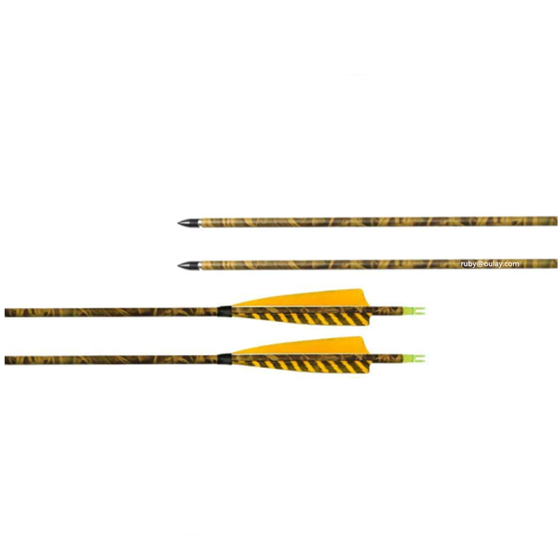 Archery Outdoor Compound Bow Recurve Bow Camouflage Carbon Fiber Arrows  For Hunting And Shooting