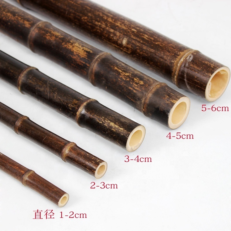 Raw Bamboo Pole Natural Black Nigra Bamboo Canes Black Bamboo Poles for Decoration