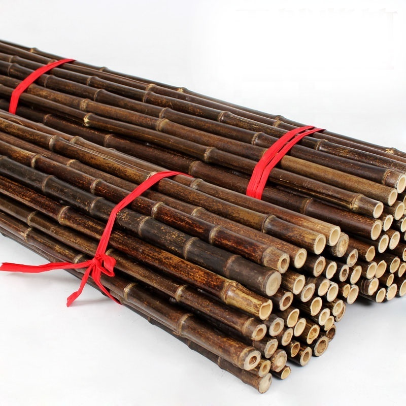 Raw Bamboo Pole Natural Black Nigra Bamboo Canes Black Bamboo Poles for Decoration