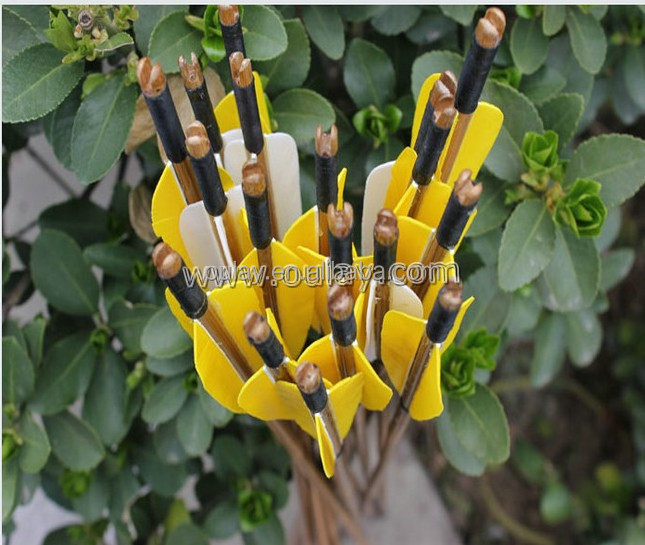 Archery bamboo arrow shafts 33inch traditional hunting arrows for recurve bow outdoor target