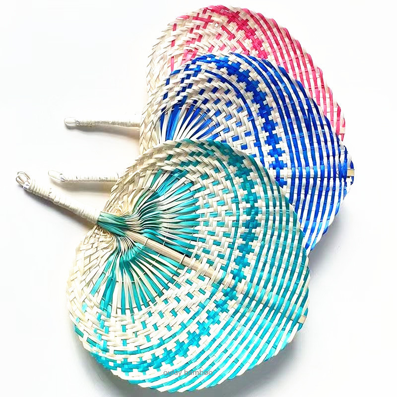 Bamboo colorful fans hand fans