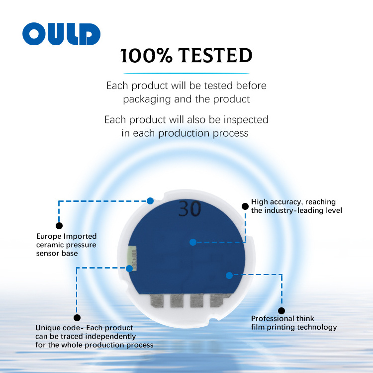 OULD CP-100 sanitary ceramic pressure sensor 15 mm flush diaphragm piezoelectric pressure transducer