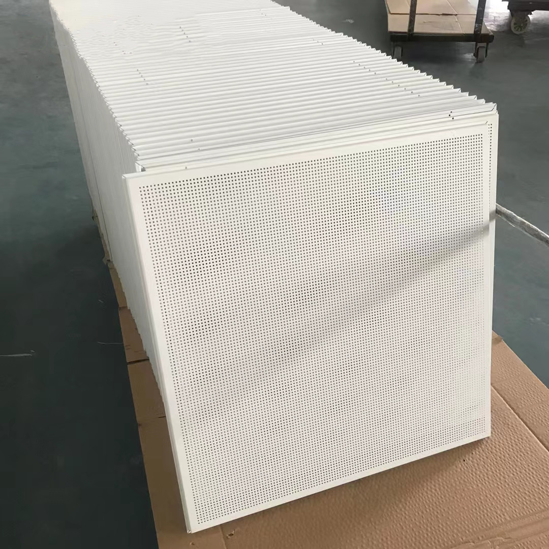 Sound proof Ceiling tiles suspended aluminum metal ceiling panels 60x60