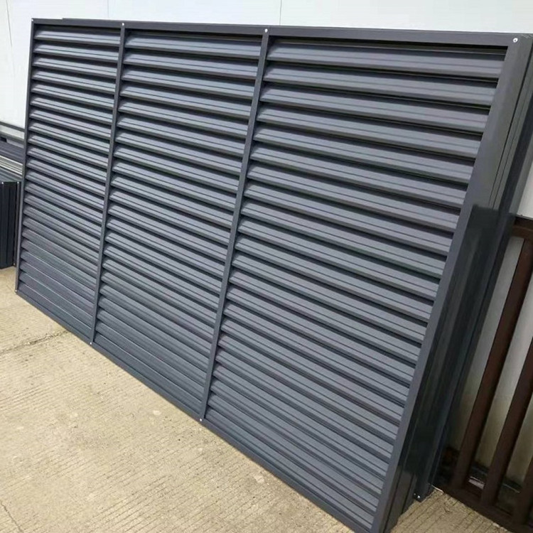 Adjustable custom size fixed aluminium sun louver metal wall louvers for external decoration