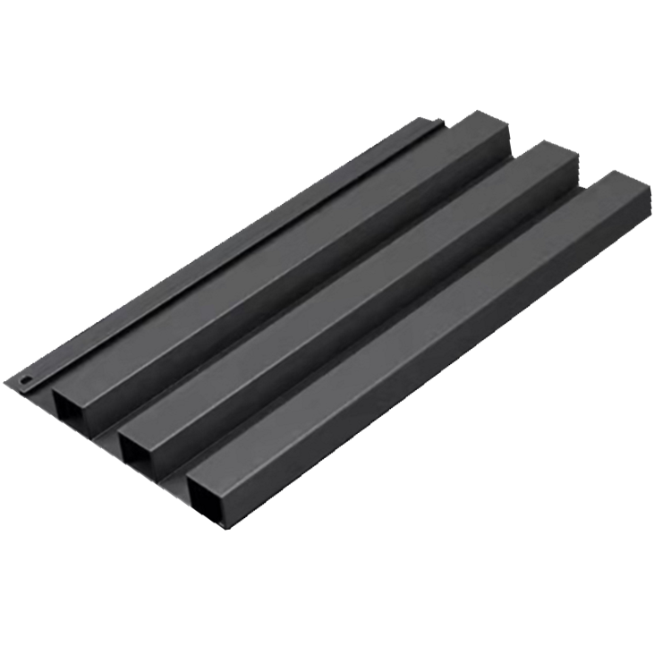 Black Convex wave board aluminum profile corrugated cladding metal curtain wall panels for building decoration