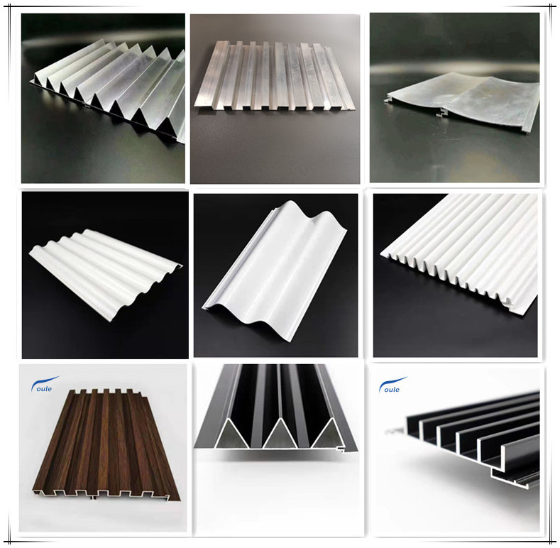 Easy Installation Aluminum Profile Facade Decorative Panels Grey Metal Facade Cladding Tiles