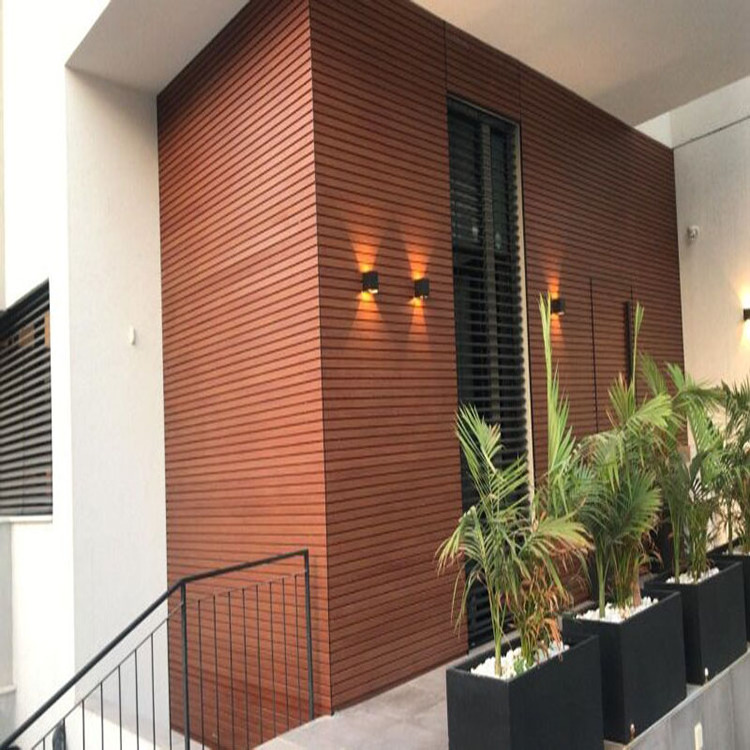 OULE decoration Factory Metal Cladding Wood Plastic Composite Living Room Eco-Friendly Aluminum Wall Panels